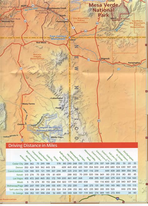 Utah National Parks Map Maps And Guides