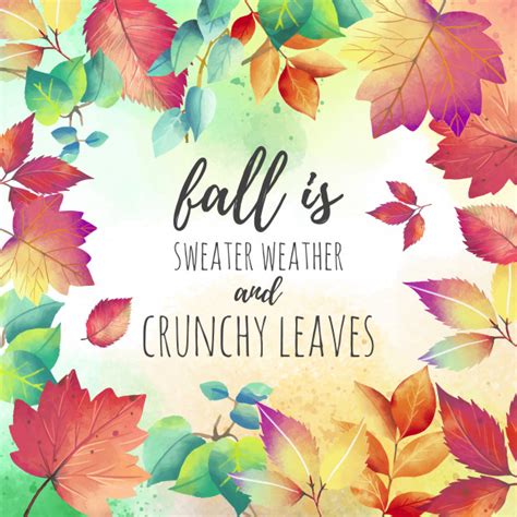 Beautiful Autumn Quote Background Free Vector