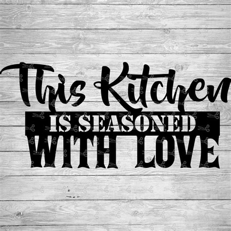 Kitchen Love Svgeps And Png Files Digital Download Files For Cricut Silhouette Cameo And More