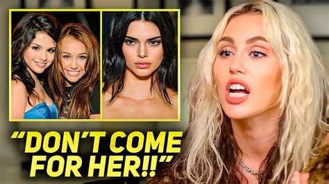 Miley Cyrus Calls Out Kendall Jenner For Shading Selena Kendall Jenner Miley Cyrus Selena