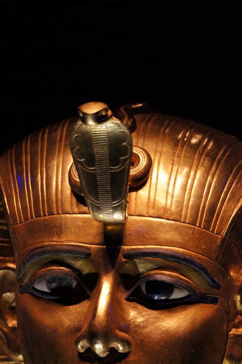 Golden Mask Of Psusennes I Gold Lapis Lazuli Glassdetail Tanis