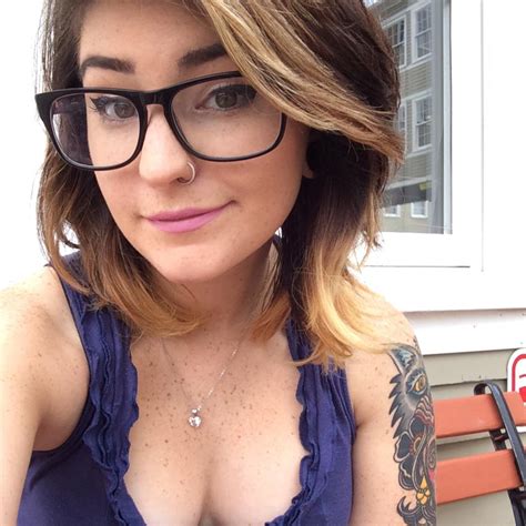 Glasses Tattoo Nose Ring Freckles Love Hipsters Porn Pic