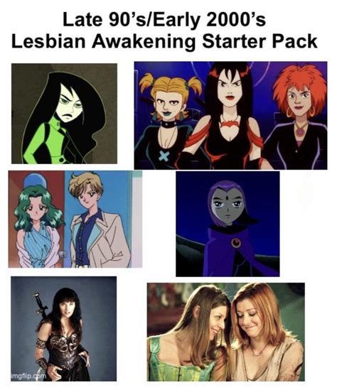 Late 90searly 2000s Lesbian Awakening Starter Pack Rstarterpacks