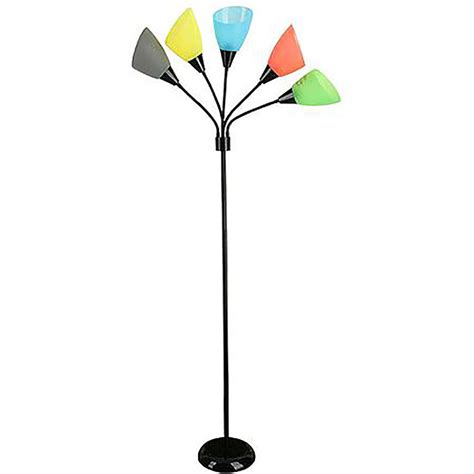 Use the nelson pear floor lamp in living room, entryway or bedroom. Multi-Color Floor Lamp 5-Light Teen Kid Room Dorm Bedroom ...