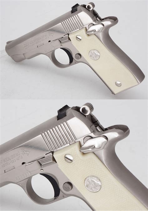 Colt Government Model Mk Iv Series 80 Nickel Finish 380 Acp Pistol