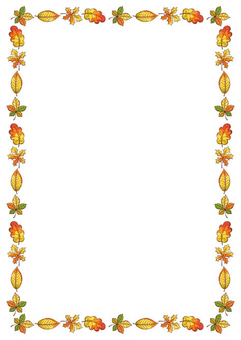 Free Printable Fall Borders