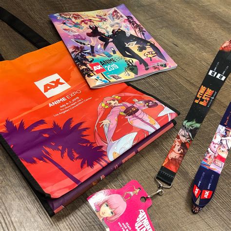 Anime Expo On Twitter Swag Bag Reveal Check Out The Ax2019 Swag Bag