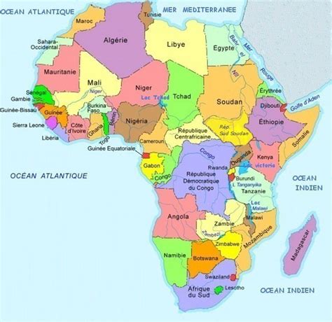 Carte Afrique Voyage Carte Plan