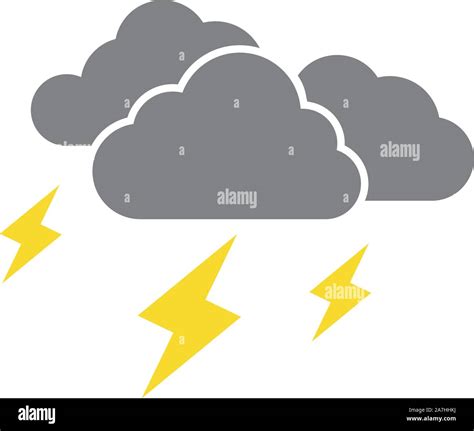 Cloudy Weather Icon Design Templateve Vector Isolated Stock Vector