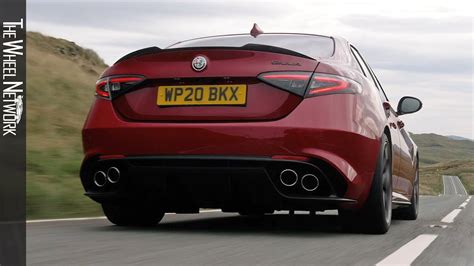 2021 Alfa Romeo Giulia Quadrifoglio Driving Interior Exterior Uk