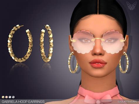 Gabriela Hoop Earrings By Feyona At Tsr Sims 4 Updates