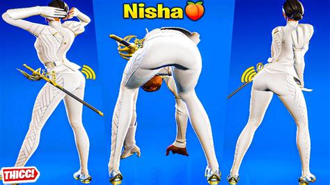 Fortnite Nisha Skin Showcase Thicc Top Tiktok Emotes Dances