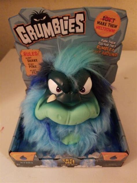 Grumblies Blue Hydro Pomies Plush Toy Nib New Ebay