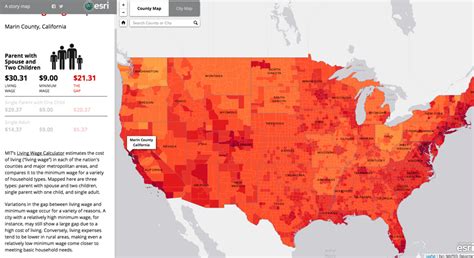 Cost Of Living By County Map