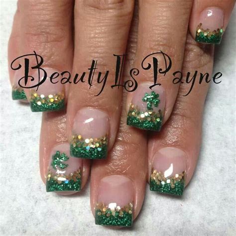 Five fun and festive designs to help you celebrate st. St. Patrick's day nails. CREDIT: Beauty Is Payne on ...