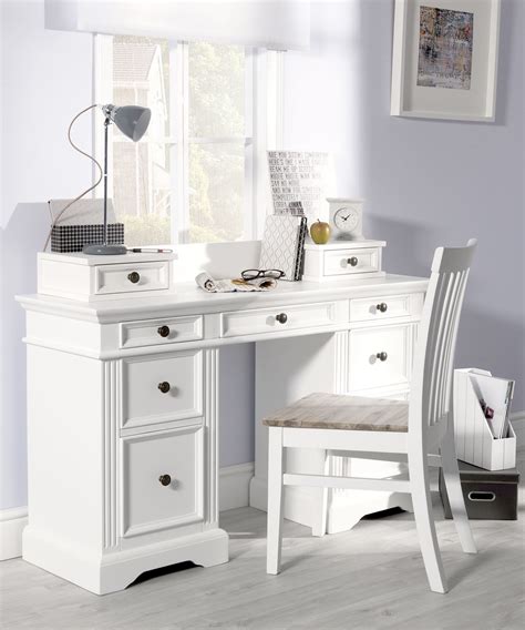 Fill shelves with books and personal effects to make the space feel unique. Gainsborough white desk. Office desk with removable top ...