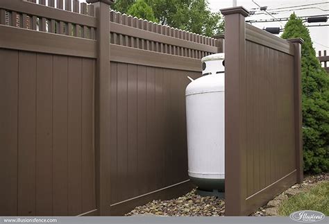 Looking For Brown Pvc Vinyl Privacy Fence Illusions Fence Vinyl