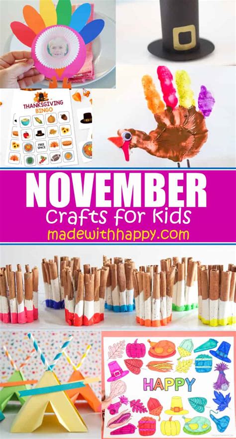 November Crafts For Kids Tons Of Easy Fall And Thanksgiving Crafts