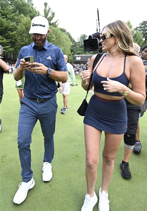 Dustin Johnson Kisses Wife Paulina Gretzky And Parties Into The Night