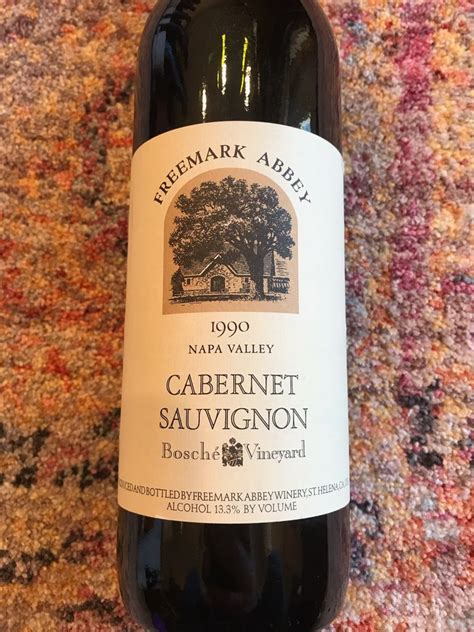 1990 Freemark Abbey Cabernet Sauvignon Bosché Vineyard Usa California