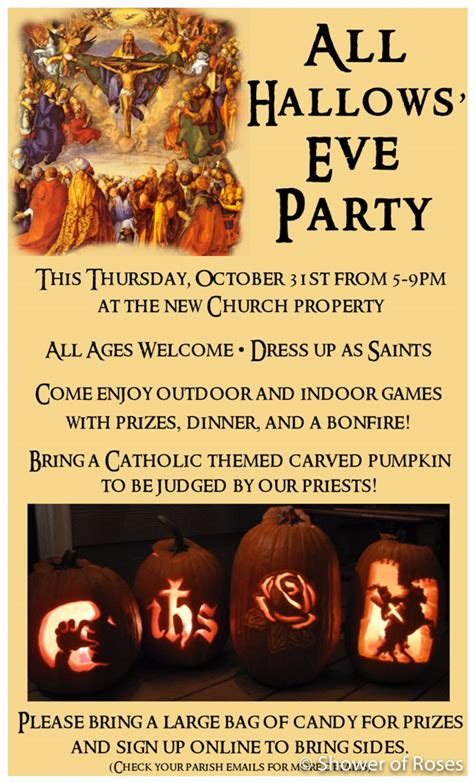 All Hallows Eve Party At St Joan Of Arc Parish Shower Of Roses Blog