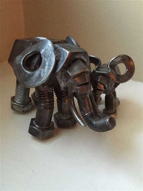 More Elephant Nutsand Bolts Metal Decor Metal Art Recycled Metal