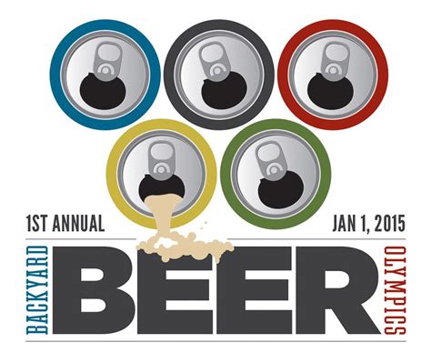 Backyard Beer Olympics Invitation Beer Olympic Beer Olympics Party