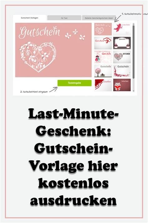 Gutschein Vorlage kostenlos ausdrucken: Ganz leicht zum Last-Minute