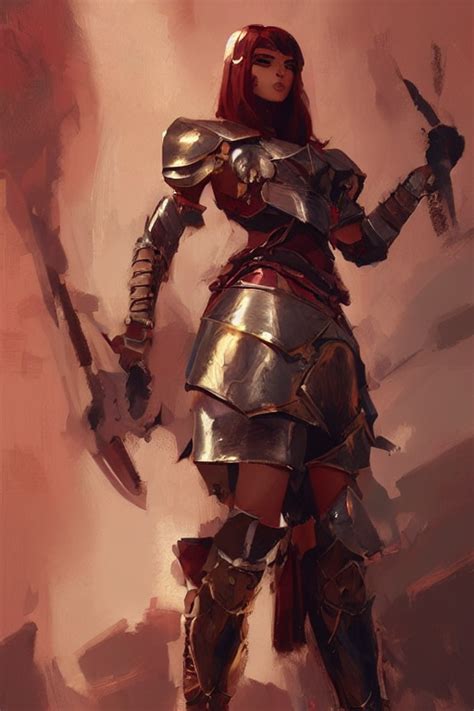 Prompthunt Gorgeous Armor Achaemenid Persian Warrior Girl By Ilya