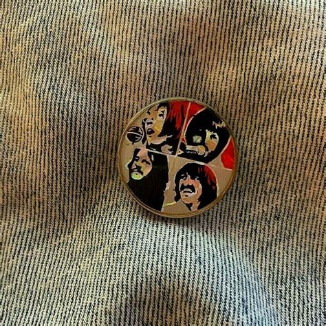 The Beatles Prismatic Button Badge Pin Pinback Lapel Lapel Etsy