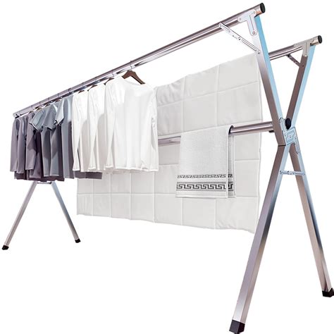 Jauree 79 Inches Clothes Drying Rack Stainless Steel Garment Rack