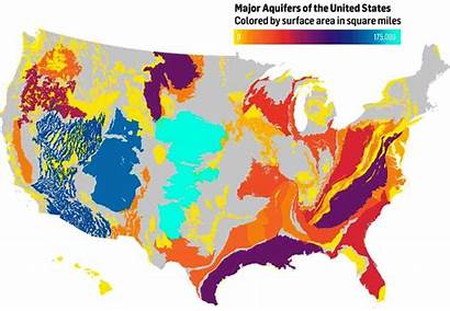 Climate Usa Map Aquifers Western Surface Major
