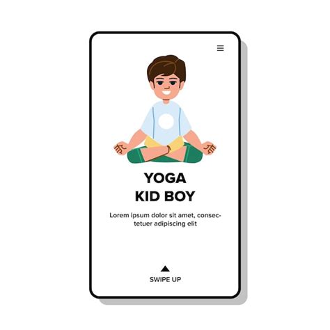Premium Vector Yoga Kid Boy Vector