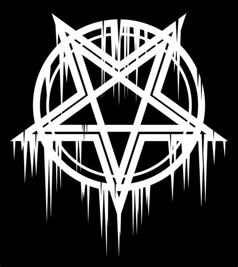 A Trve Black Metal Pentagram The Satanic Bible Satanic Art Gothic