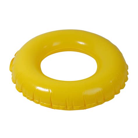 24 Classic Bright Yellow Inflatable Swimming Pool Inner Tube Ring