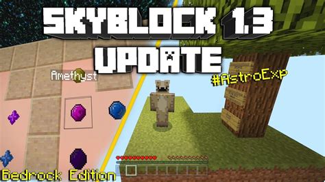 One of the most important additions in the game will always be maps for minecraft pocket edition. Minecraft: Skyblock 2018 Update 1.3 Bedrock Edition Map W/ Download(#Astroexp) - YouTube