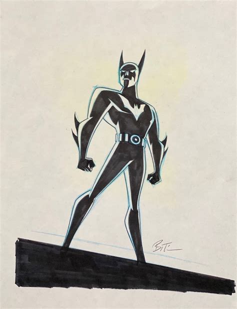 batman beyond return of the joker poster art in michael “chad” cloe s bruce timm art comic art