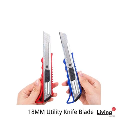 18mm Utility Pen Knife Paper Knife Blades Wallpaper Cutter Sharp Blade