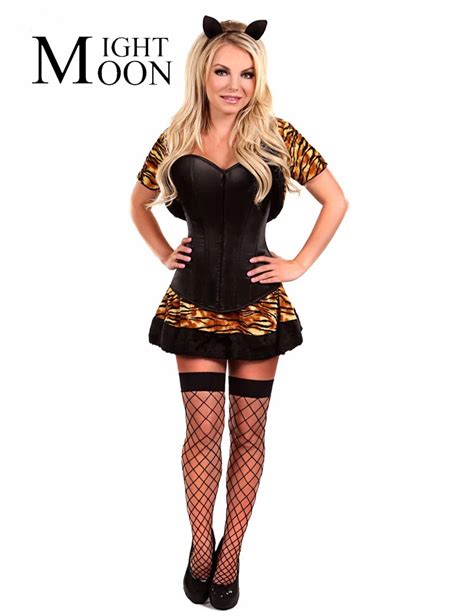 Buy Moonight Miss Tiger Cosplay Women Carnival Costumes Sexy Catwoman Costume