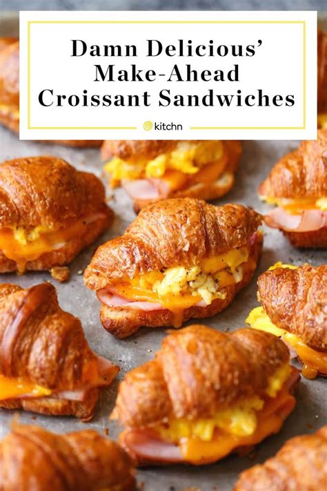 make ahead croissant egg sandwiches for all your brunch needs brunch sandwich breakfast