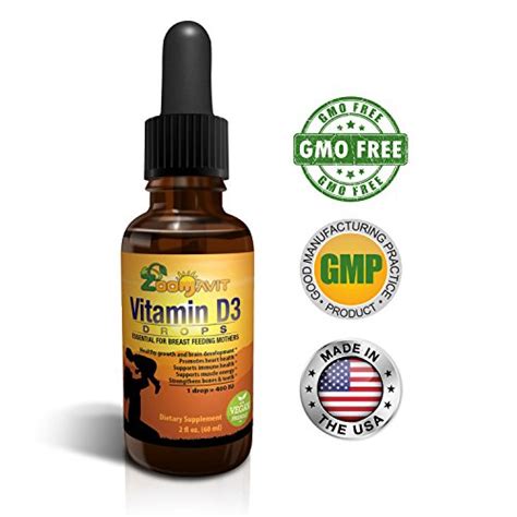 Important for many functions to happen correctly in the body vitamin d is easy to be deficient in and is usually recommended as a supplement for most people. Vitamin D3 Drops for Infants - Liquid Vitamin D for Adults ...
