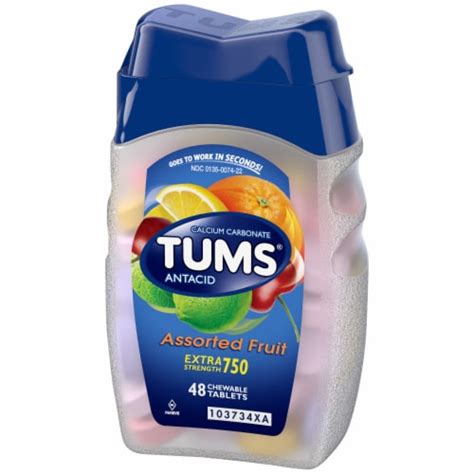 Tums® Extra Strength Assorted Fruit Flavor Antacid Chewable Tablets 48 Ct Fry’s Food Stores