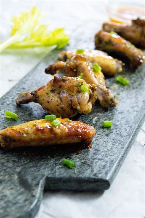 Easy baked chicken wing recipe with buffalo sauce chicken wings are the part of the chicken that it flaps to fly short distances. Easy Baked Chicken Wings Recipe with Apricot Sauce | Mommy ...