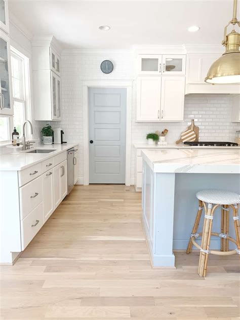 Sherwin williams' krypton is a pretty, calming blue paint color perfect for a coastal, nautical or cozy feel in any room. Sherwin Williams Krypton in My Kitchen - Chrissy Marie Blog