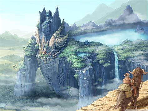 Download Dragon Castle Fantasy Art Ultrahd Wallpaper Wallpapers Printed