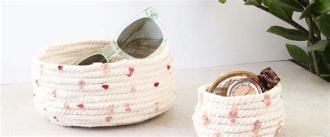 These Diy Speckled Rope Bowls Are The Easiest Craft Ever More Easy
