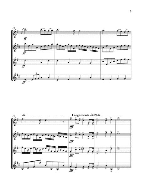 Russian National Anthem Sax Quartet Free Music Sheet