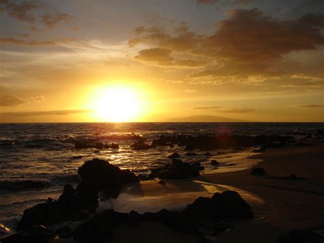 Maui Beach Sunset Wallpaper Wallpapersafari