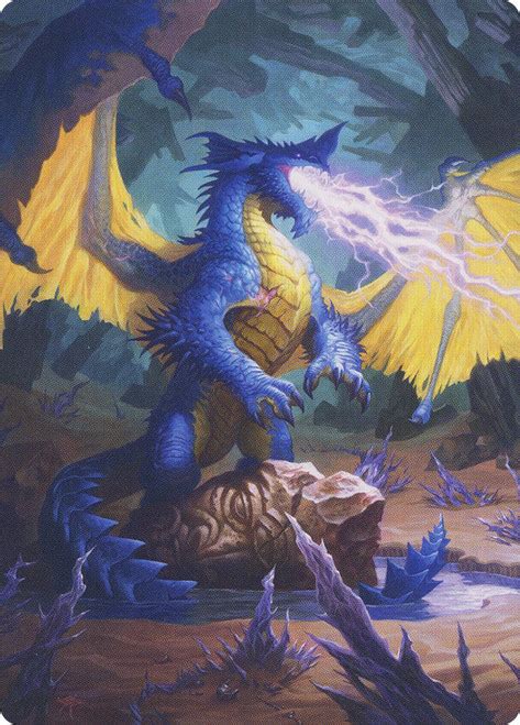 Blue Dragon Art Card Art Series Adventures In The Forgotten Realms