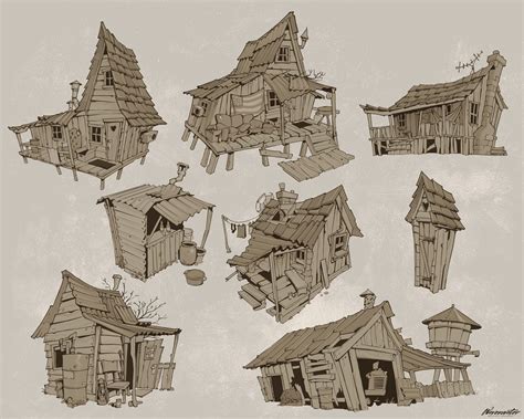 Artstation Will Westons Assignment Shack Sketches